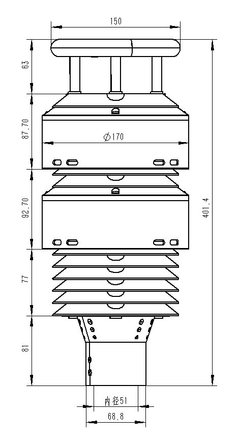 一体化负氧离子传感器 一体化负氧离子传感器